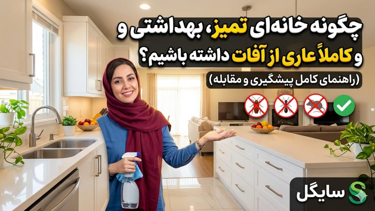 چگونه خانه‌ای تمیز، بهداشتی و کاملاً عاری از آفات داشته باشیم؟