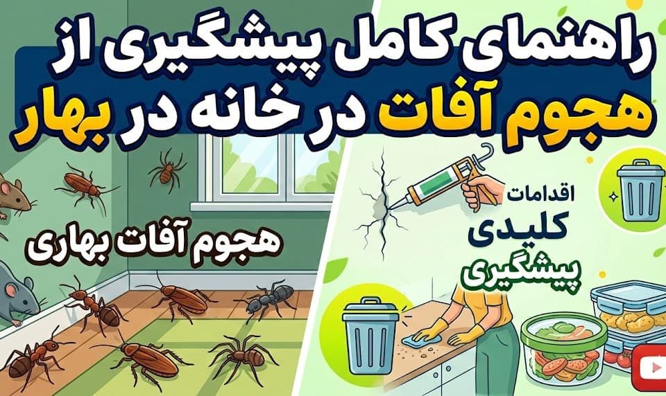 راهنمای کامل پیشگیری از هجوم آفات در خانه در بهار