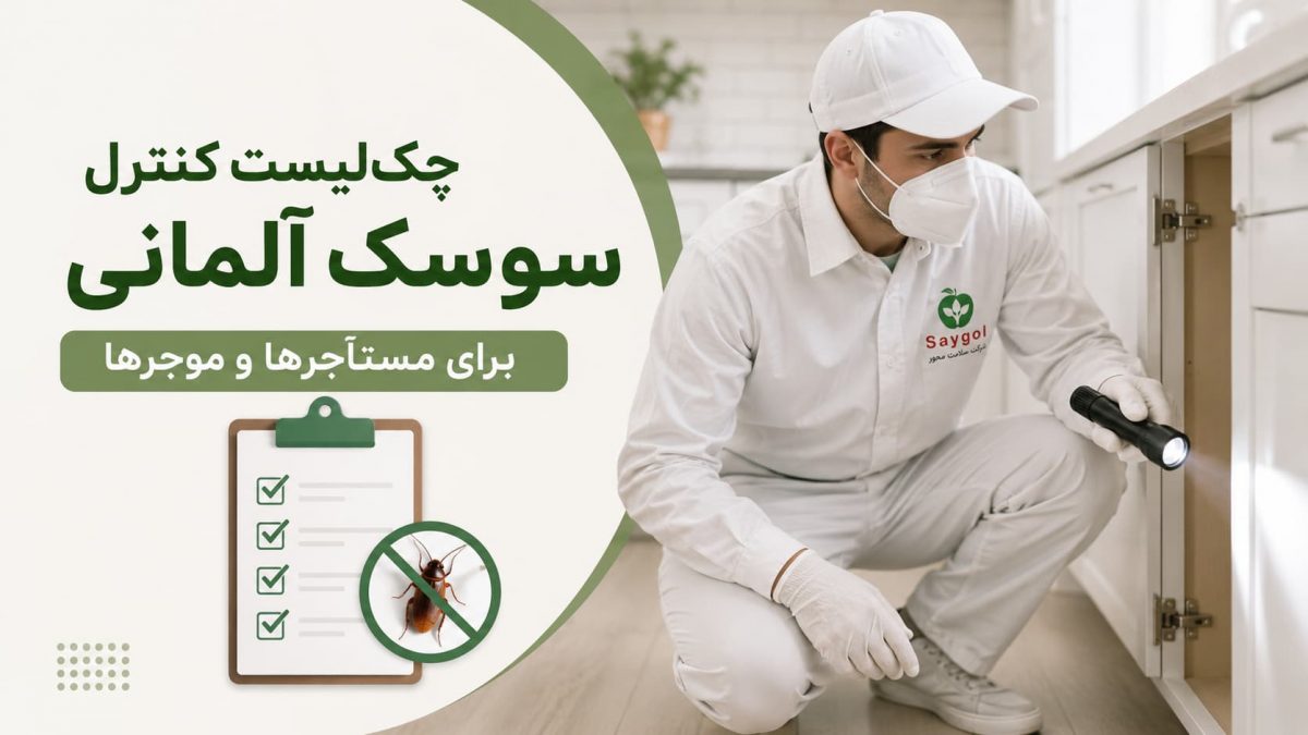 چک‌لیست کنترل سوسک آلمانی برای مستأجرها و موجرها
