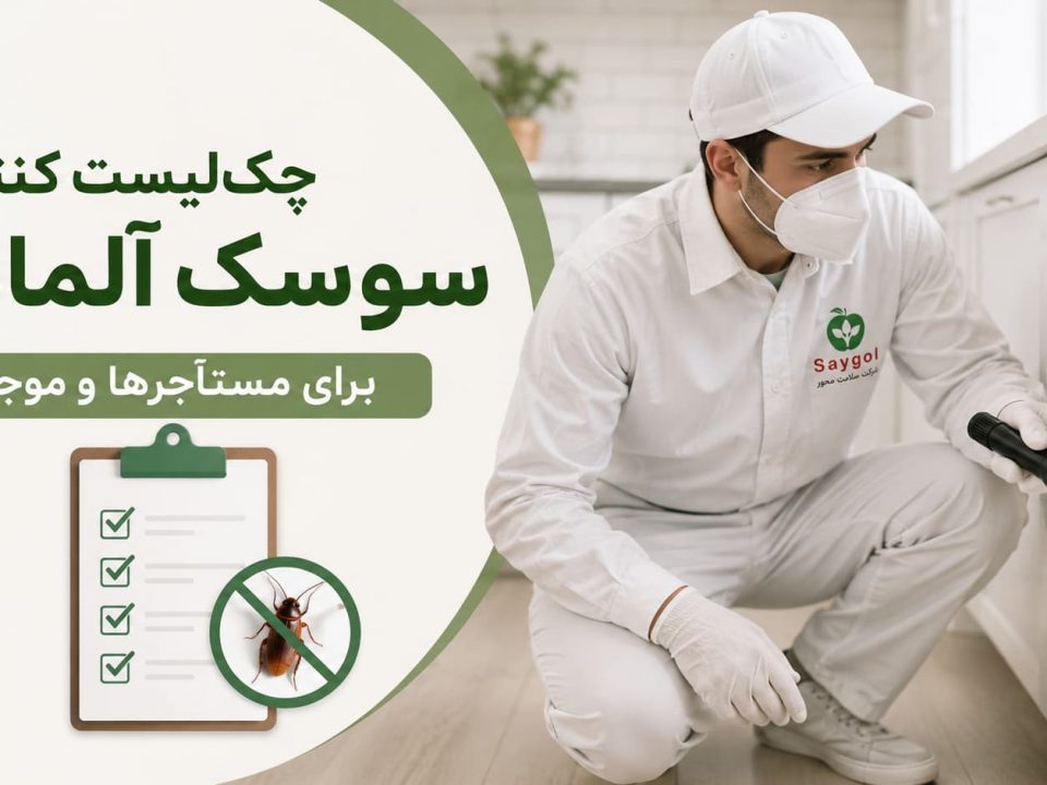 چک‌لیست کنترل سوسک آلمانی برای مستأجرها و موجرها