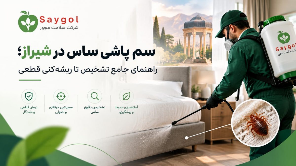 سم پاشی ساس در شیراز؛ راهنمای جامع تشخیص تا ریشه‌کنی قطعی